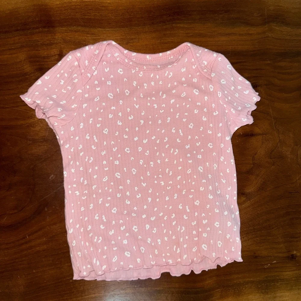 Carter's‎ Pink Tee with White Dots